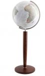 Columbus Globus Alba Groglobus 235158 mit amerikanischem Nussbaum Gestell Durchmesser 51 cm, 135cm Doppelbildkartografie physisch/politisch Erdkugel Weltkugel Earth Globe World